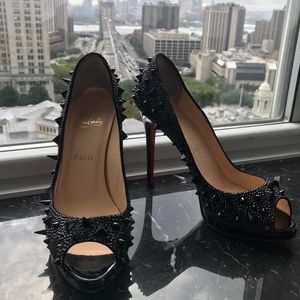 Christian Louboutin Very Mix Strass Spike Pump